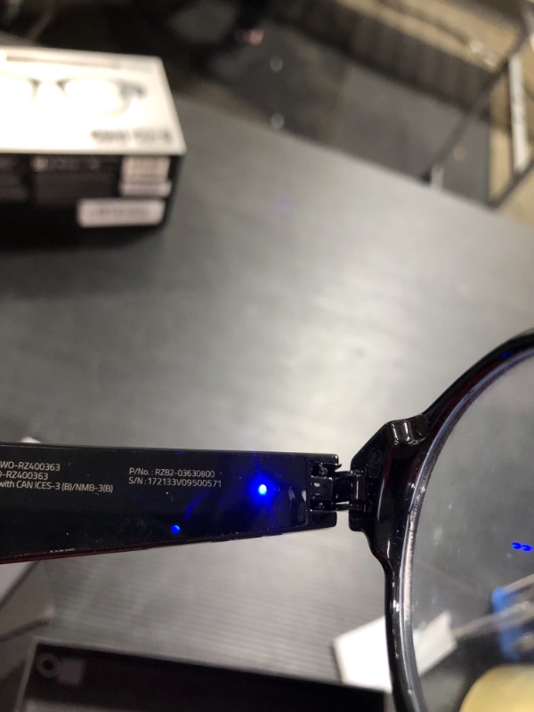 Photo 4 of Razer Anzu Smart Glasses: Blue Light Filtering & Polarized Sunglass Lenses - Low Latency Audio - Built-in Mic & Speakers - Touch & Voice Assistant Compatible - 5hrs Battery - Round/Small