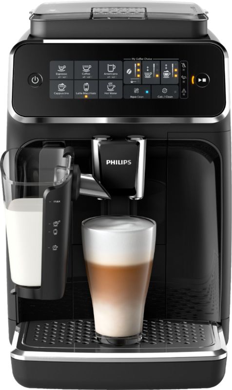 Photo 1 of Philips 3200 Series Fully Automatic Espresso Machine w/ LatteGo, Black - Black
