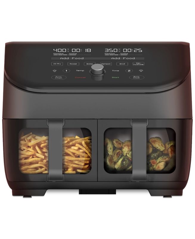 Photo 1 of Instant Pot Vortex Plus Xl 8-quart Dual Basket Air Fryer Oven, 2 Independent Frying Baskets, ClearCook Windows, Digital Touchscreen, Dishwasher-Safe B
