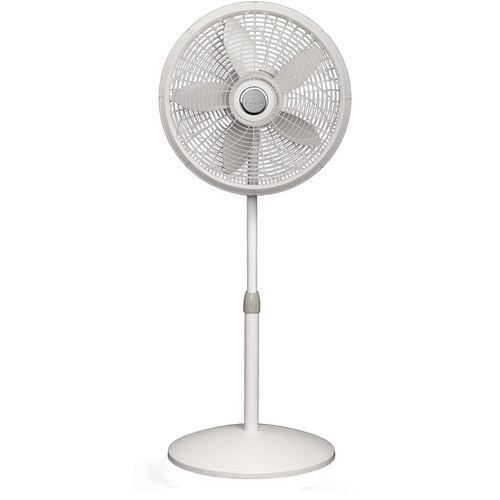 Photo 1 of 18 in. Adjustable Elegance and Performance Pedestal Fan, White - Lasko 1820
