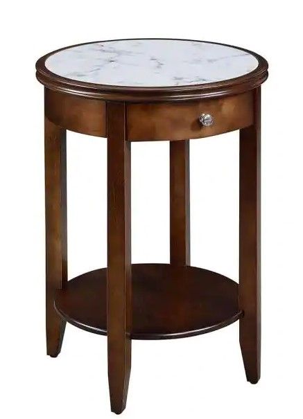 Photo 1 of American Heritage Espresso Baldwin End Table with Drawer