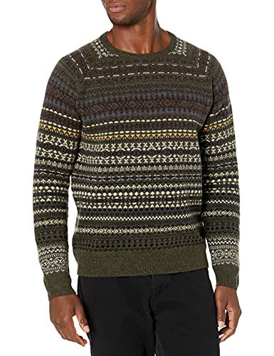 Photo 1 of Goodthreads Men's Lambswool Crewneck Sweater, Fair Isle, Large Tall
