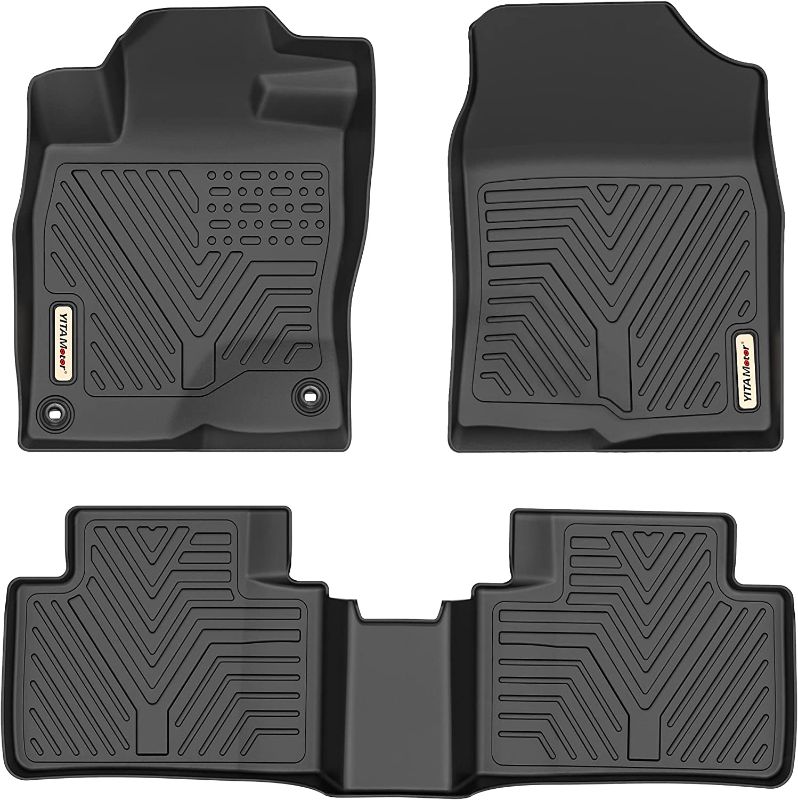 Photo 1 of YITAMOTOR Floor Mats Compatible with 2016-2021 Honda Civic Coupe/Sedan/Type R, 2017-2021 Honda Civic Hatchback, 1st & 2nd Row All Weather Protection, Black
