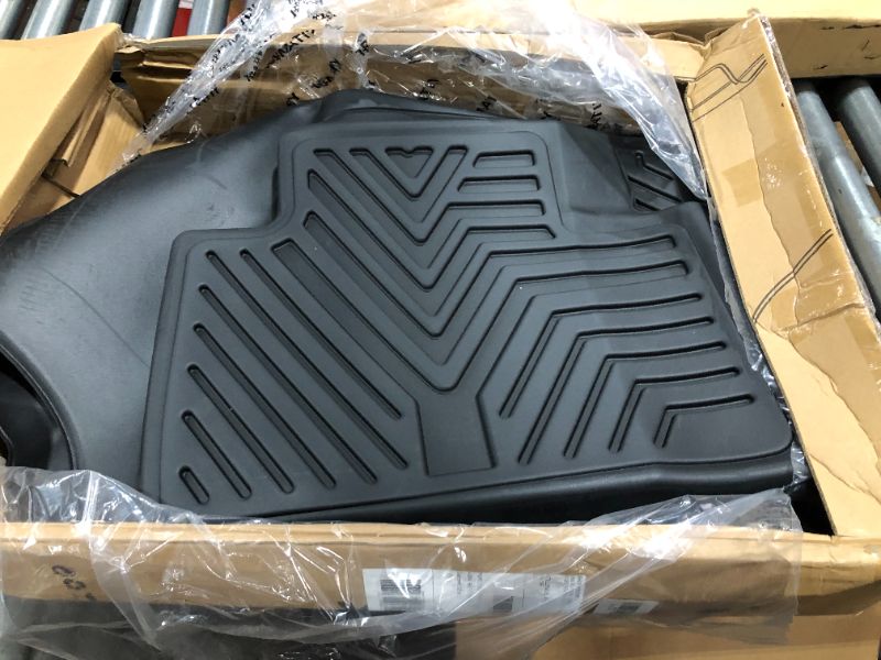 Photo 2 of YITAMOTOR Floor Mats Compatible with 2016-2021 Honda Civic Coupe/Sedan/Type R, 2017-2021 Honda Civic Hatchback, 1st & 2nd Row All Weather Protection, Black
