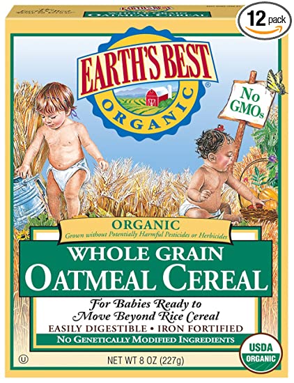 Photo 1 of Earth's Best Organic Infant Cereal, Whole Grain Oatmeal Cereal, 8 oz Box (Pack of 12)
EXPIRES SOON! *10DEC2022*