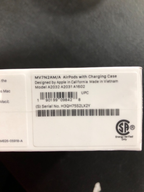 Photo 1 of Apple - AirPods with Charging Case (2nd generation) - White
FACTORY SEALED