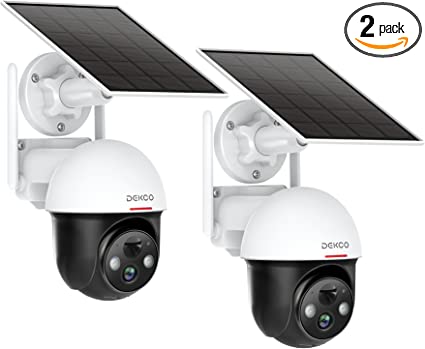 Photo 1 of Solar Security Cameras Wireless Outdoor, 360° View Pan Tilt Spotlight Battery Powered WiFi Security System, 2-Way Talk, 1080P HD Night Vision, Human Detection