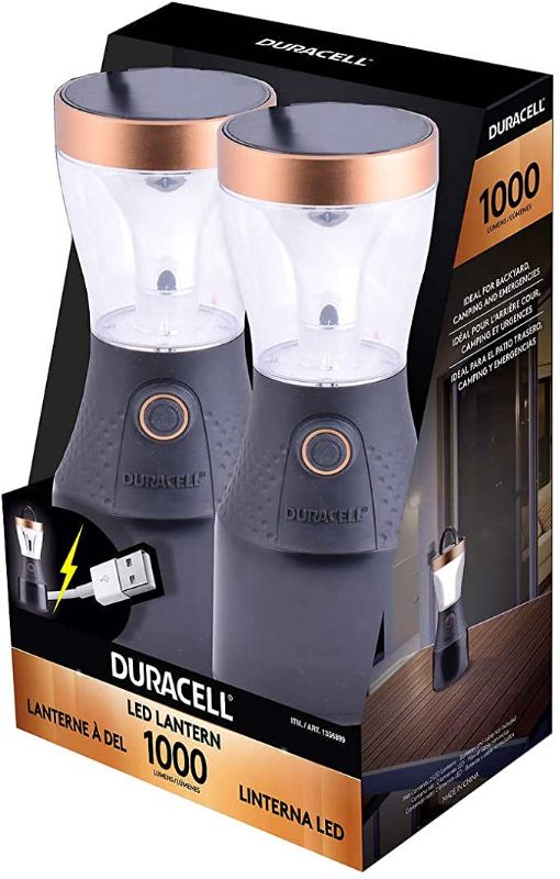 Photo 1 of Duracell 1000 Lumen Lantern 2 Pack