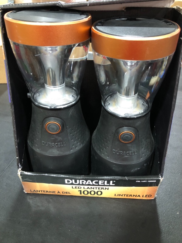 Photo 2 of Duracell 1000 Lumen Lantern 2 Pack