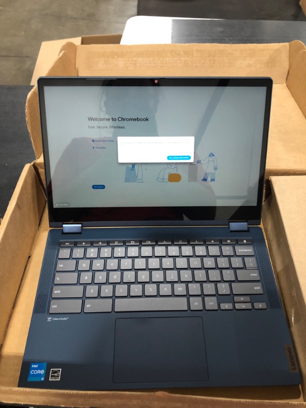 Photo 2 of Lenovo Ideapad 3i Laptop, 15.6" FHD Display, 11th Gen Intel Core i3-1115G4, 8GB RAM, 128GB PCIe SSD, Webcam, HDMI, Wi-Fi, Fingerprint Reader, Bluetooth, Windows 11 Home, Abyss Blue
