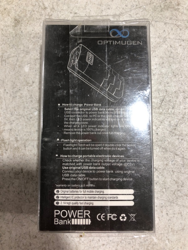 Photo 4 of OPTIMUGEN PowerBank 10000, One of the Smallest 10000mah External Batteries, Ultra-Compact, High-speed Charging Technology Power Bank for iPhone, Samsung Galaxy and More
