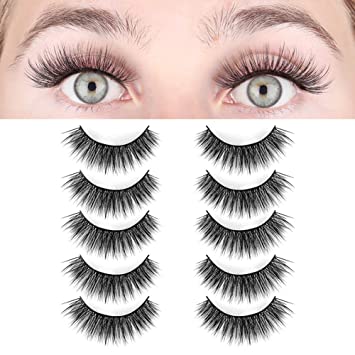 Photo 1 of LOT OF 2 BOXES - LASHVIEW False Eyelashes,Faux Eyelashes, 3D Natural Layered Effect,Comfortable and Soft, (5 Pair (Pack of 1), Black)
