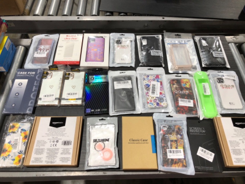 Photo 1 of LARGE LOT OF ASSORTED SMARTPHONE CASES, SCREEN PROTECTION & VARIOUS ELECTRONIC ACCESSORIES. 