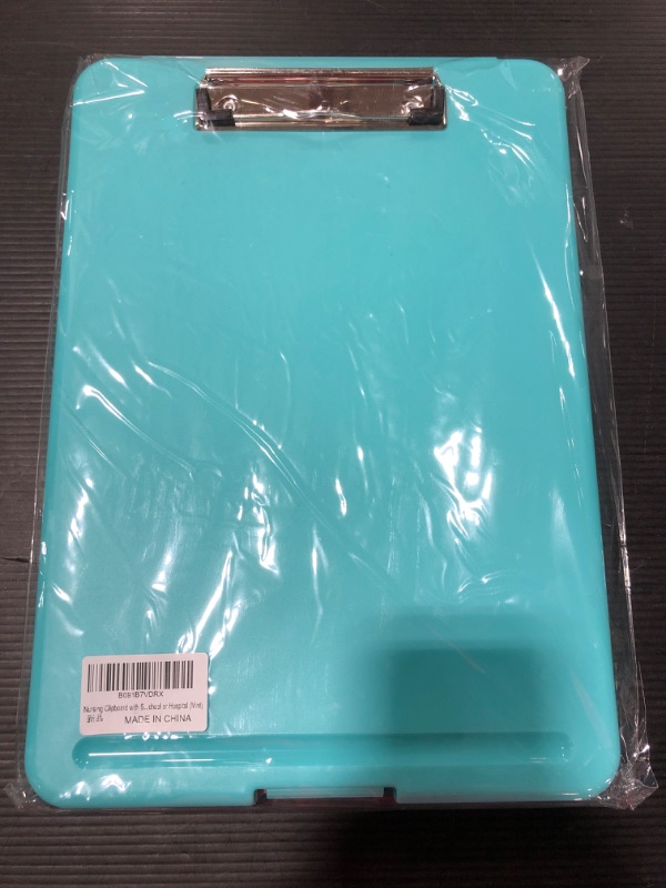 Photo 4 of Nursing Clipboard with Storage and Medical Cheat Sheet Best for Nurses, Doctors, Medical Students in Medical School or Hospital (Mint)
