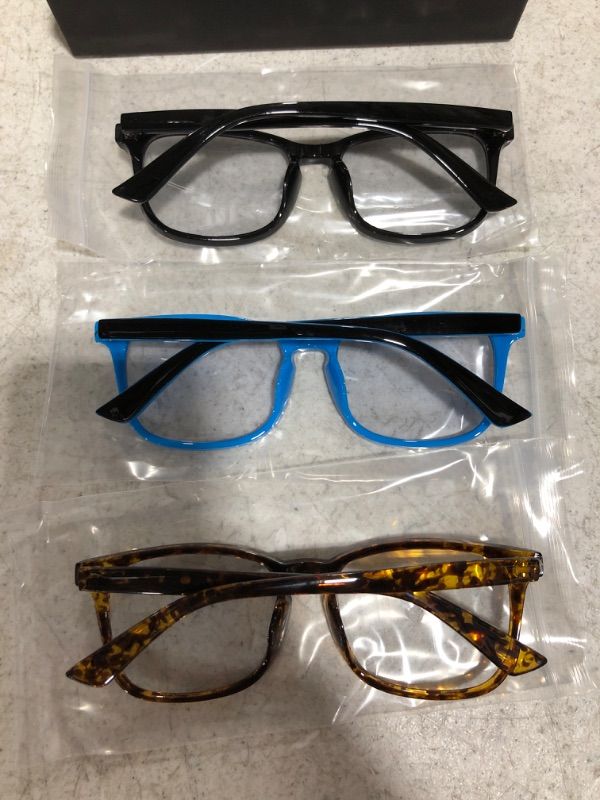 Photo 2 of MsCAUR BLUE LIGHT GLASSES, 3 PACK. COLORS MAY VARY.