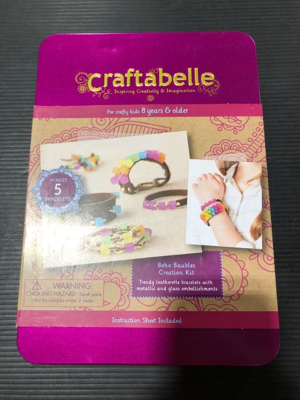 Photo 3 of Craftabelle – Boho Baubles Creation Kit – Bracelet Making Kit – 101pc Jewelry Set with Beads – DIY Jewelry Kits for Kids Aged 8 Years +
