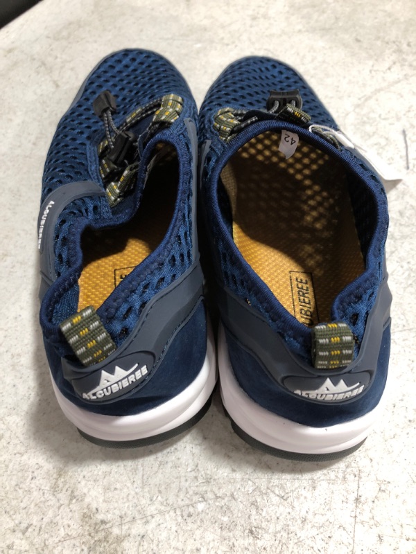 Photo 3 of ALCUBIEREE MEN'S SLIP-ON STRETCH ATHLETIC STYLE SHOE. BLUE, SIZE 42. NEW, MISSING PACKAGE. 