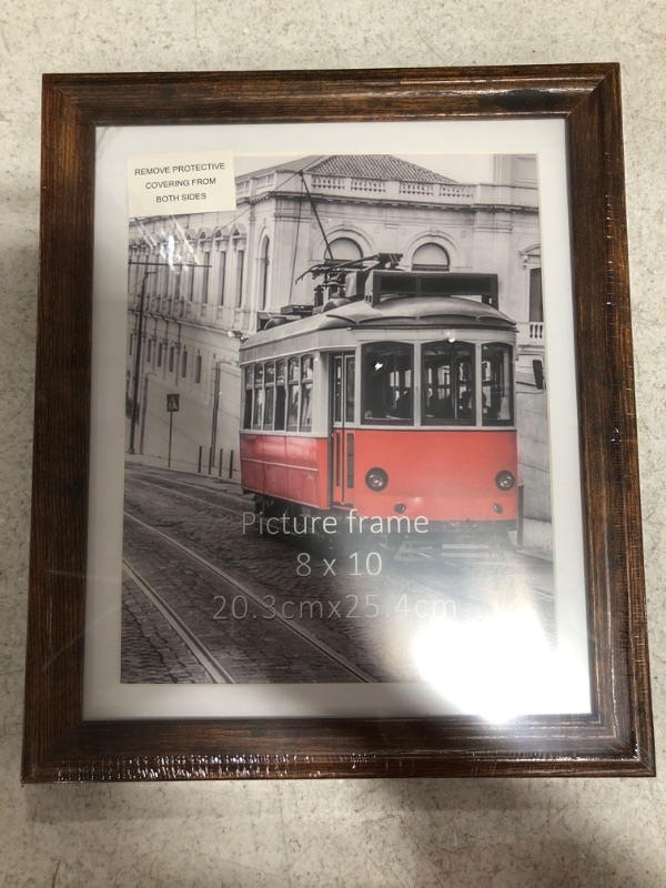 Photo 1 of 8" X 10" WOOD PICTURE FRAMES, PACK OF 5. 