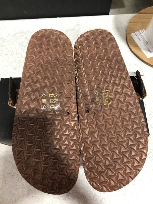 Photo 4 of OPVIA WOMEN'S SANDALS, BROWN, SIZE 41. 