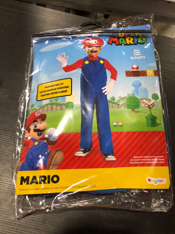 Photo 2 of Disguise Super Mario Boy's Halloween Fancy-Dress Costume for Toddler, 2T
