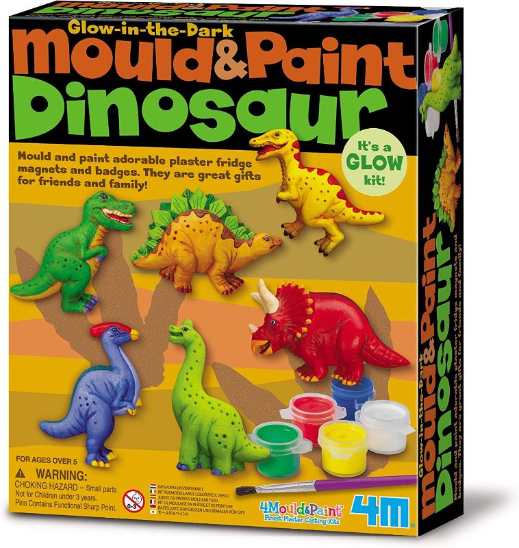 Photo 1 of  Mould & Paint Dinosaur DIY Arts & Crafts Glow Mix & Make for Kids Girls & Boys (3856)
