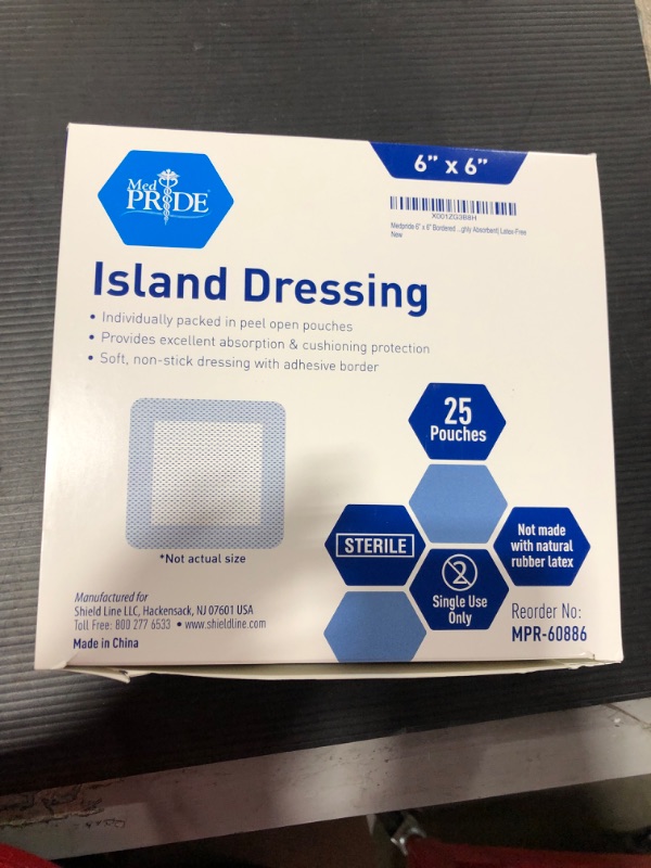 Photo 2 of 6x6 Island Dressing - Sterile . Single Use - Box of 25
