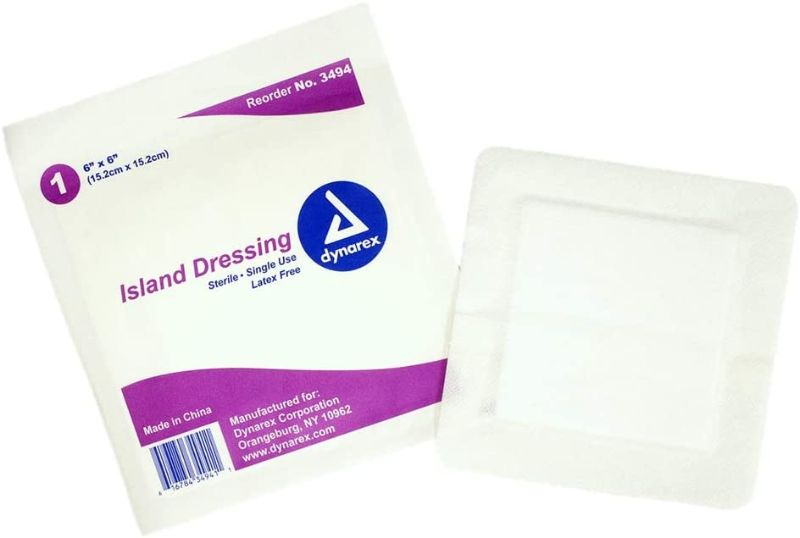 Photo 1 of 6x6 Island Dressing - Sterile . Single Use - Box of 25
