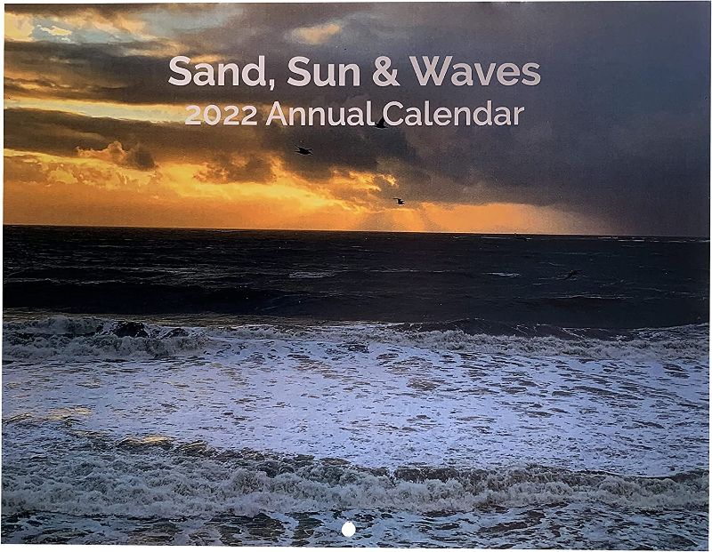 Photo 1 of 2022 Wall Calendar 12 Month | Ocean, Sand, Sun & Waves | Wall Calendar 2022 Monthly Wall | Hanging Calendar | Calendar Scenery | 2022 Calendar 8.5 x 11 | Wall Mount Calendar | Yearly Wall Calendar
