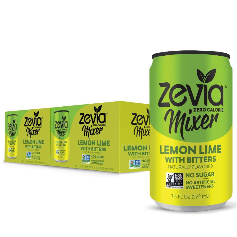 Photo 1 of Zevia Zero Calorie Mixer, Lemon Lime With Bitters, 7.5 Fl Oz (Pack of 12)
BEST BY MAR 2023