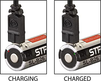 Photo 3 of Streamlight 22104 SL-B26 USB Rechargeable Lithium Ion Battery 3.7V 2600mAh for Streamlight X Series Dual Fuel Flashlights, 2-Pack
