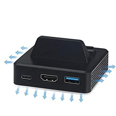 Photo 2 of Dobe Nintendo Switch HDMI Video Converter Charing Dock Stand with USB 3.0 Port for Nintendo Switch Console. NEW IN SEALED BOX.
