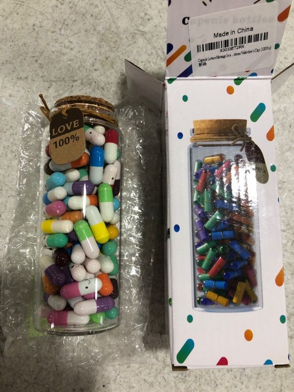 Photo 3 of Capsule Letters Message in a Bottle (Mixed Color 90pcs). PHOTO FOR REFERENCE.
