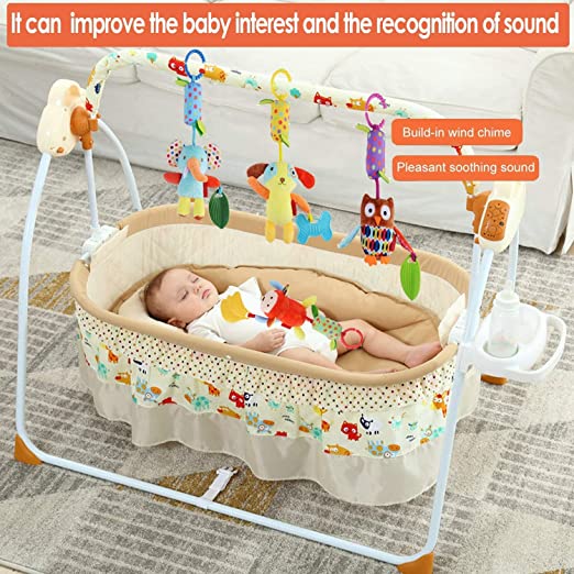 Photo 1 of Baby Toy Soft Hanging Rattle Learning Toy with Teethers Plush Animal C-Clip Ring Infant Newborn Stroller Car Seat Crib Travel Activity Wind Chimes Hanging Toys for Boys Girls, 4 Pack
