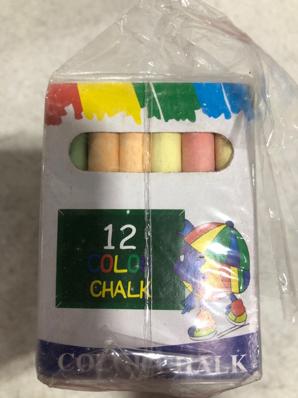 Photo 1 of LOT OF 10 BOXES OF MAXWELL SIDEWALK CHALK 12-PACK.