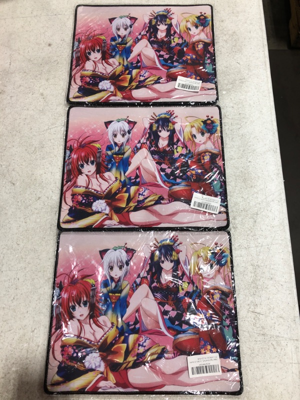Photo 1 of LOT OF 3 ANIME HIGH SCHOOL DXD MOUSE PADS. 