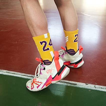 Photo 2 of Basketball Socks 3 Pairs, Athletic Socks with 3D Ankle Protection , Compression Cushion Sport Socks for Men & Women. 
