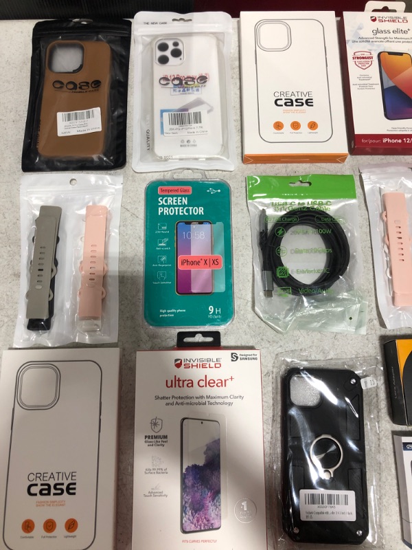 Photo 2 of LOT OF ASSORTED SMARTPHONE CASES AND ACCESSORIES. CASES, WATCH BANDS, CABLES, ETC... 