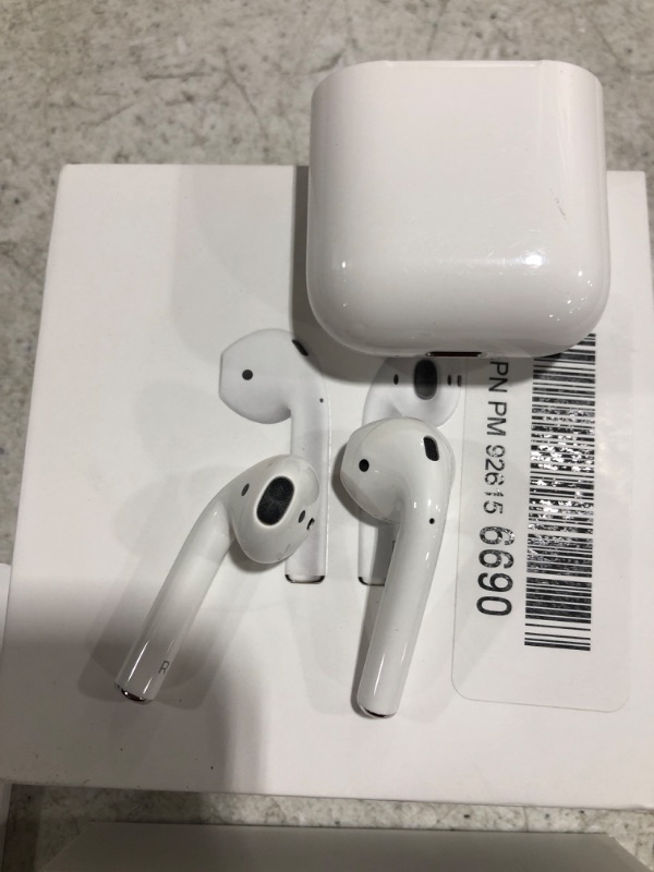 Photo 4 of Apple AirPods with Charging Case (Latest Model). OPEN BOX. PRIOR USE.