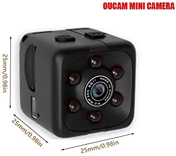 Photo 2 of Mini Spy Camera Include 32G SD Card Hidden Camera HD Audio and Video Recording, Night Vision Motion Detection, Surveillance Camera Small Dog Camera Nanny Cam Baby Monitor Home Security Camera
