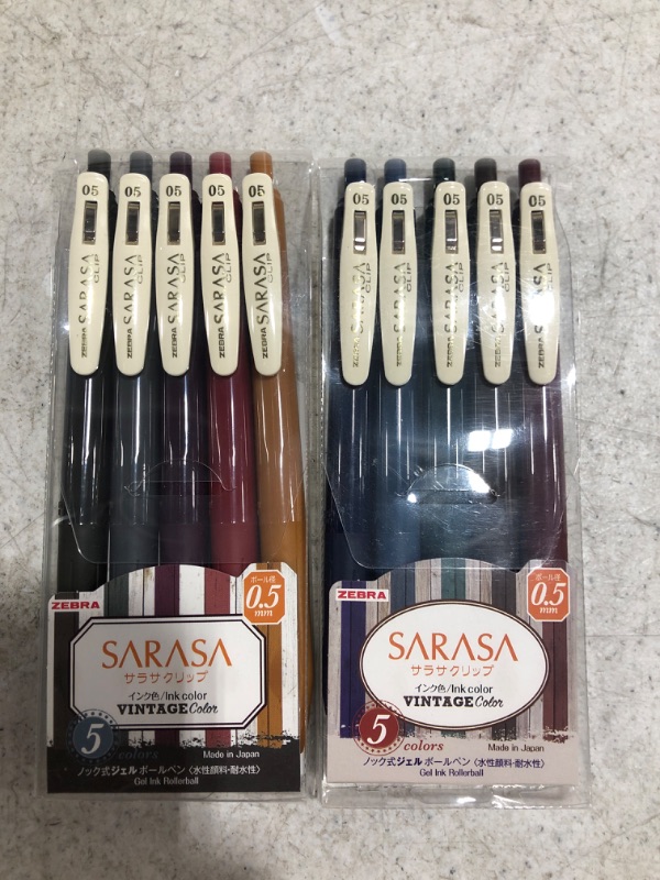 Photo 2 of Zebra Sarasa Clip 0.5 Retractable Gel Ink Pen. 