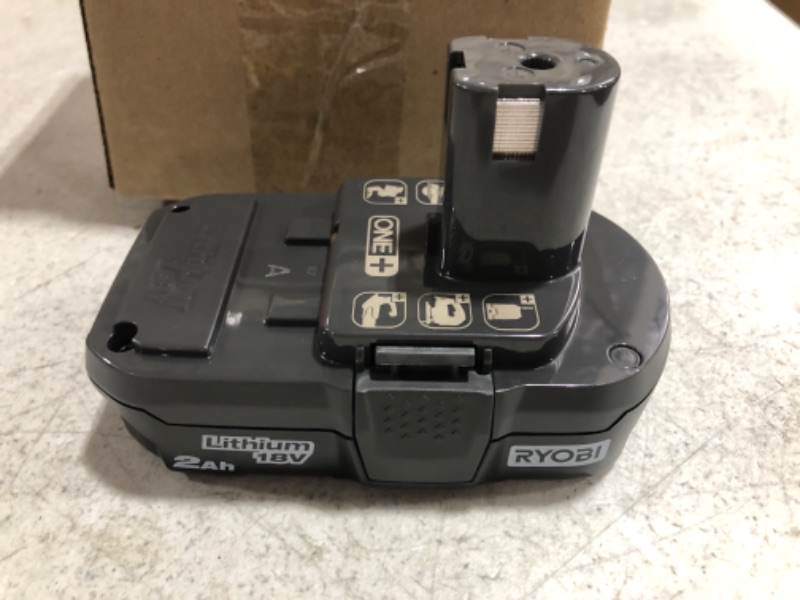 Photo 1 of Ryobi P190 2.0 Amp Hour Compact 18V Lithium Ion Battery w/ Cold Weather Performance and (Charger Not Included / Battery Only)