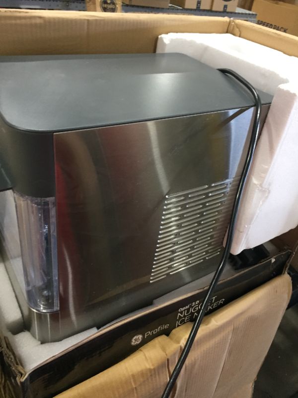 Photo 3 of GE Profile Opal 2.0 | Countertop Nugget Ice Maker with Side Tank | Ice Machine with WiFi Connectivity | Smart Home Kitchen Essentials | Stainless Steel
