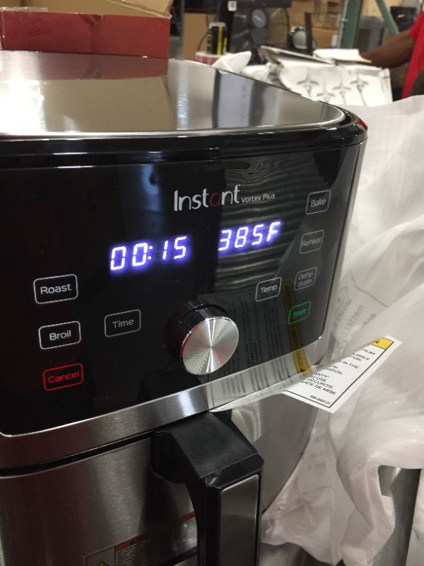 Photo 1 of Instant Vortex Plus Air Fryer Oven, 6 Quart, From the Makers of Instant Pot, 6-in-1, Broil, Roast, Dehydrate, Bake, Non-stick and Dishwasher-Safe Basket, App With Over 100 Recipes, Stainless Steel
