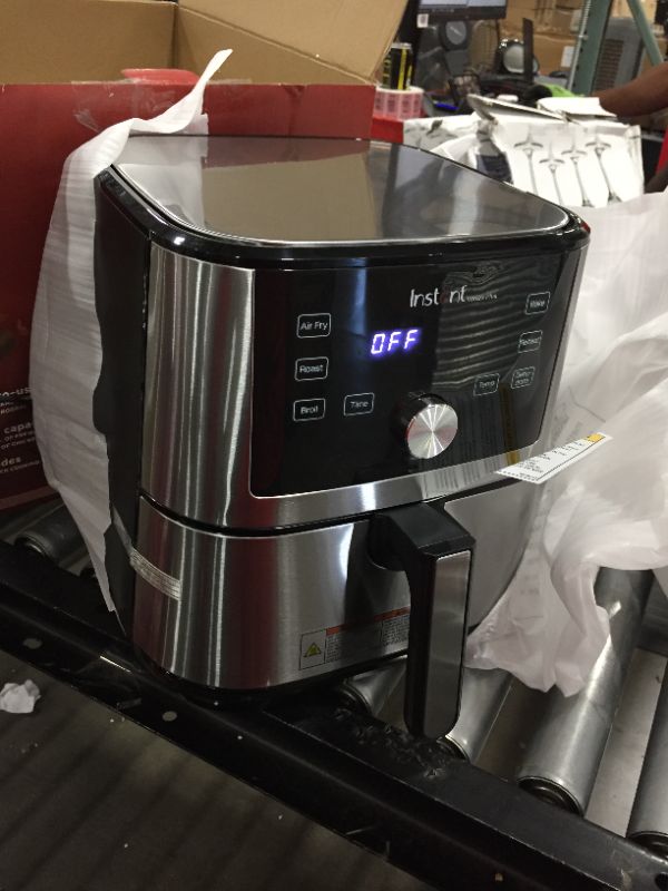 Photo 1 of Instant Vortex Plus Air Fryer Oven, 6 Quart, From the Makers of Instant Pot, 6-in-1, Broil, Roast, Dehydrate, Bake, Non-stick and Dishwasher-Safe Basket, App With Over 100 Recipes, Stainless Steel
