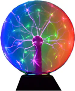 Photo 1 of Magic Plasma Disco Ball Lamps Touch Sound Sensitive Desk Tesla Coil Lamp Light Nebula Sphere Lightning Globe Home Room Decor electrostatic Flashing Balls Nightlight 8 Inch
