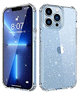 Photo 1 of MIODIK for iPhone 13 Pro Max Clear Glitter Case, Shiny Anti-Scratch Shockproof Protective Slim Women Girls Sparkly Cover, Crystal Glittery Bling iPhone 13 Pro Max Cover 6.7 inch 2021 (Twinkle Clear) (B09F5Q95S5)
