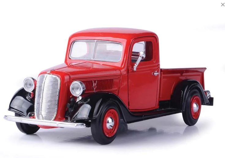 Photo 1 of 1937 Ford Pickup - Red (Timeless Legends) Diecast 1:24 Scale Model - Motormax 73233RD
