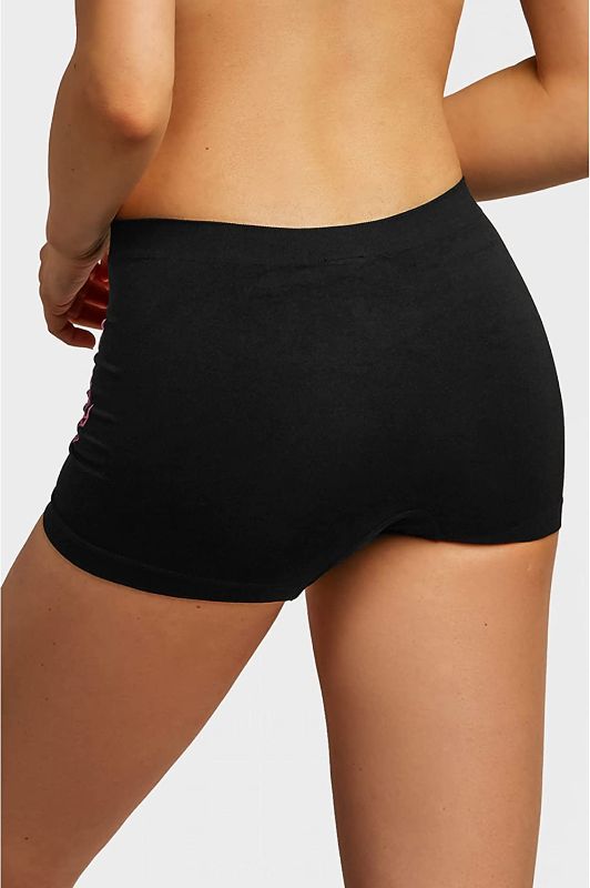 Photo 1 of 6 Pack Stretchy Seamless Boyshorts Panties for Women in Various Sassy Styles
