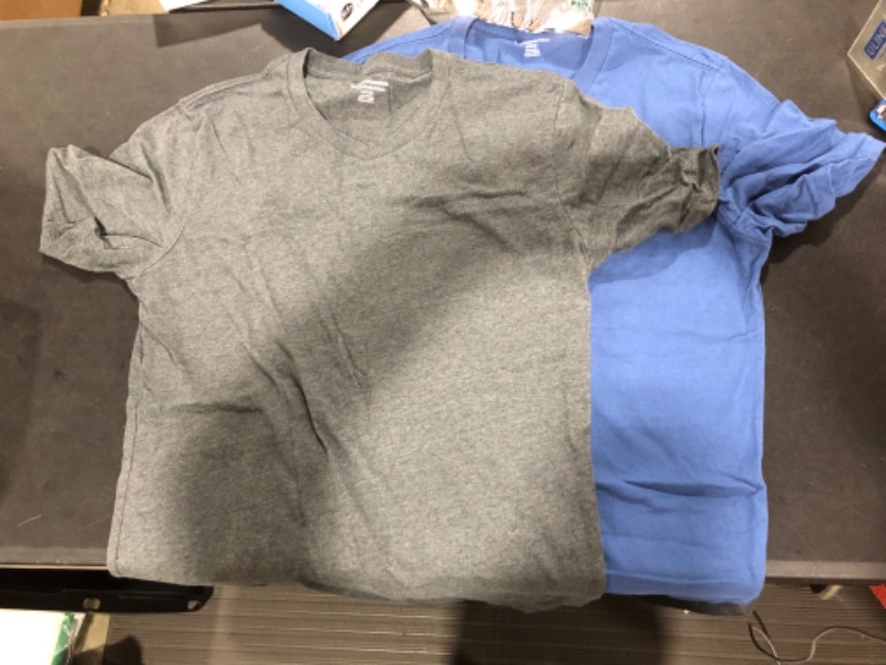 Photo 1 of Amazon Essentials Size S shirts Blue And Grey 