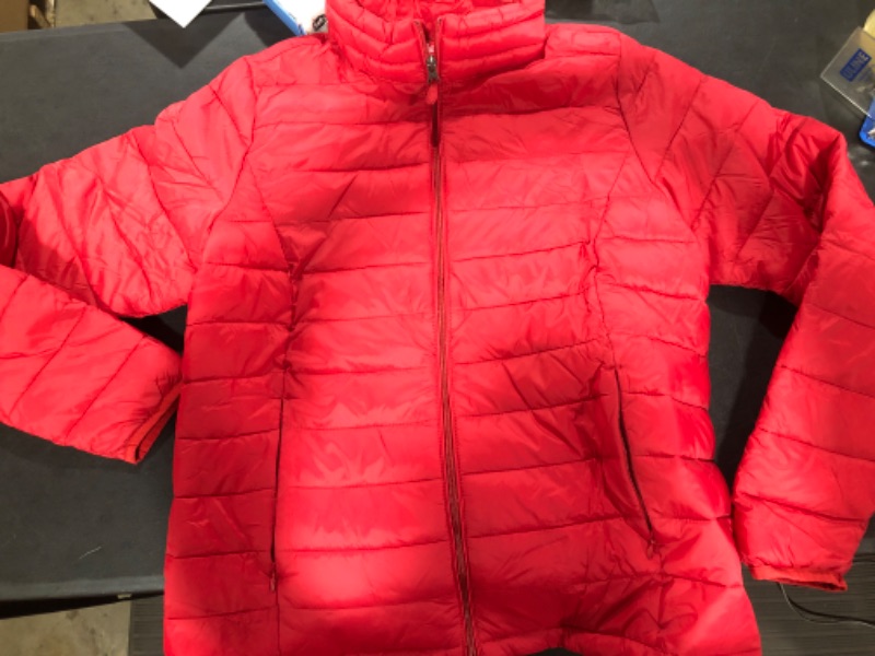 Photo 1 of Amazon Essentials Puffy Jacket Size L Red